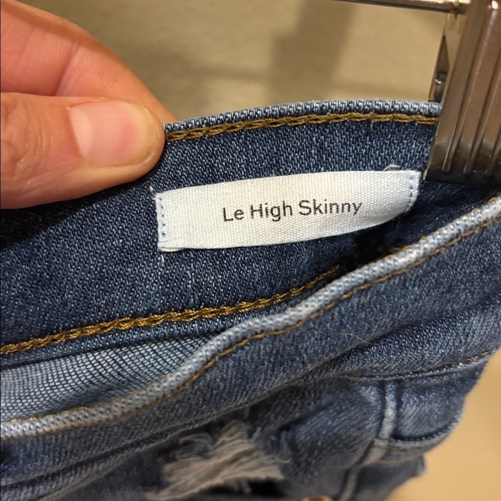 Frame Denim Dark Blue Le High Skinny Jeans - Picture 8 of 10